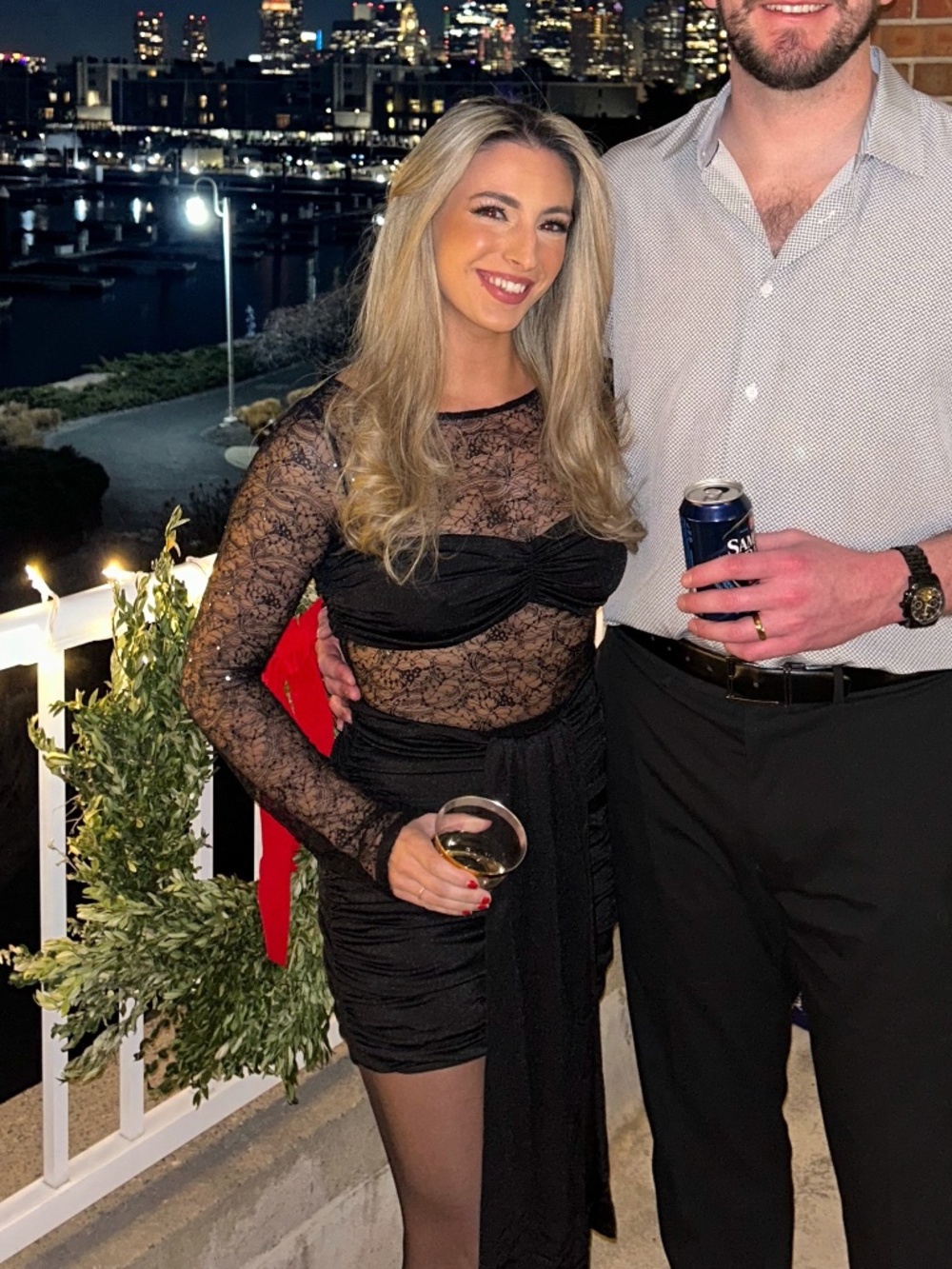 Hello Molly Stylish Like That Lace Long Sleeve Mini Dress Black - Picture 3 of 5